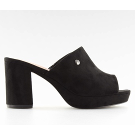 Negro FLD-3K41 tacones negros