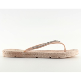 CK40P Chanclas de goma beige clavel