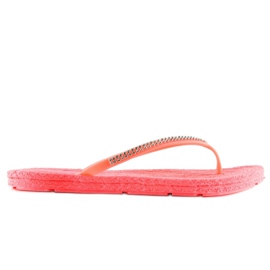 Chanclas rosas de goma CK40P Coral rosado Chanclas rosas de goma CK40P Coral rosado