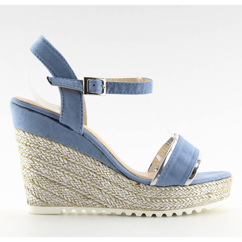 Sandalias, alpargatas con cuña, azul 6823 Azul Sandalias, alpargatas con cuña, azul 6823 Azul