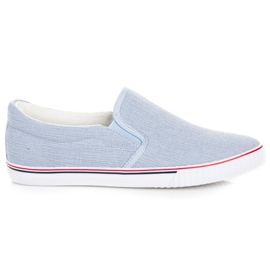 Hasby Pantuflas de tela azul