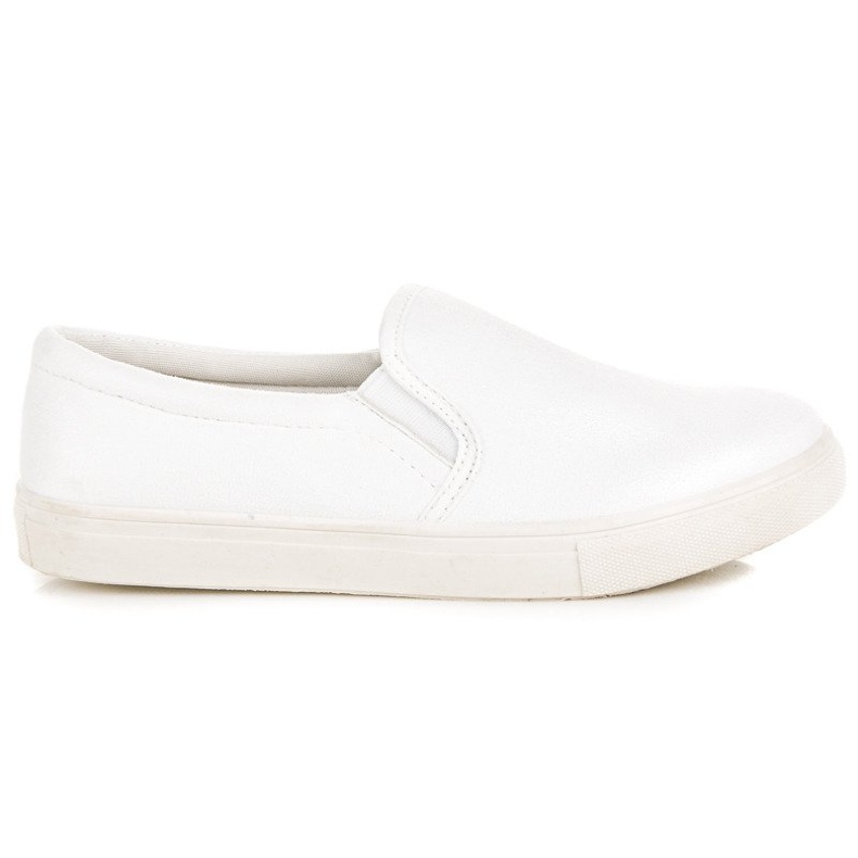 L. Day Slipons de ante blanco
