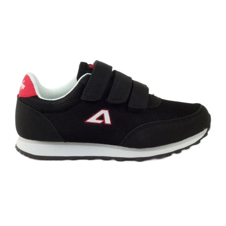 American Club Deportivas americanas deportivas negras con velcro rojo negro