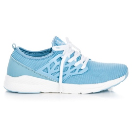 Ax Boxing Zapatos de material sin cordones azul