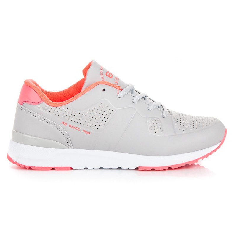 Ax Boxing Deportivas grises para mujer. naranja rosado Ax Boxing Deportivas grises para mujer. naranja rosado