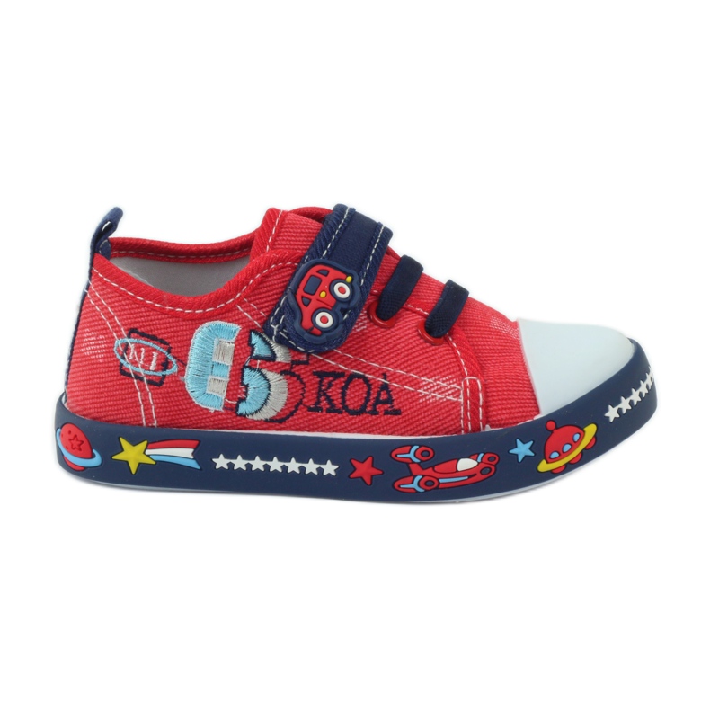 American Club Deportivas americanas con plantilla de piel azul marino rojo