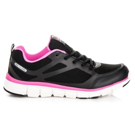 Ax Boxing Calzado deportivo clásico negro rosa