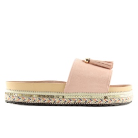 Pantuflas mujer rosa LS-93 rosa rosado