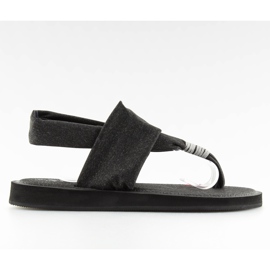 Chanclas algodón negro negro Chanclas algodón negro negro