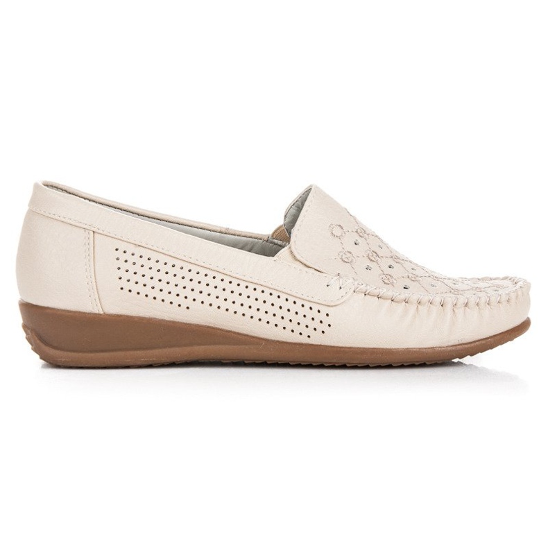 Hasby Mocasín calado beige
