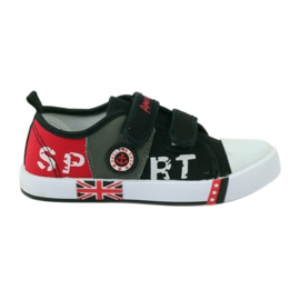 American Club zapatillas de deporte de los niños americanos zapatillas de deporte de cuero rojo gris negro