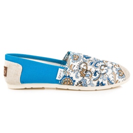 L. Day Alpargatas Azules Con Estampado L. Day Alpargatas Azules Con Estampado