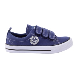 American Club Zapatillas americanas con velcro azul marino