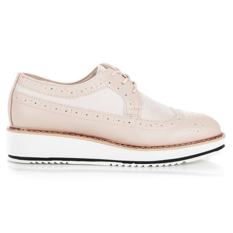 Super Me Zapatos beige con cordones