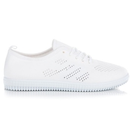 Zapatillas deportivas de tejido vaporoso blanco