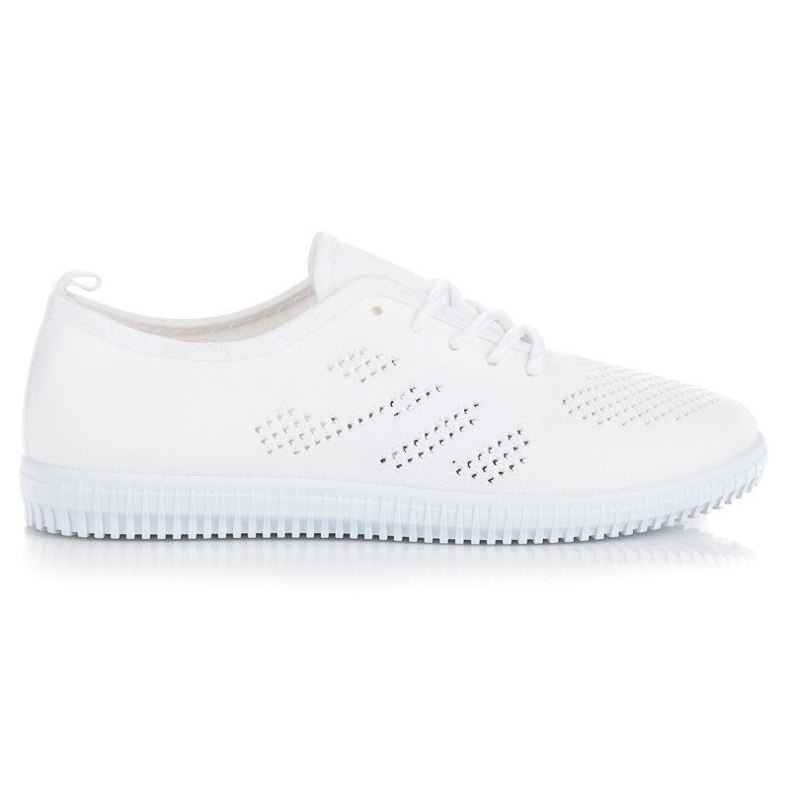 Zapatillas deportivas de tejido vaporoso blanco
