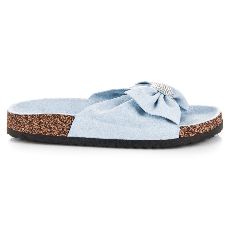 Queen Vivi Zapatillas de gamuza con estilo azul