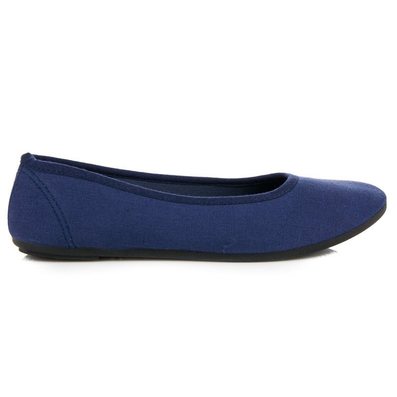 Bailarinas textil azul marino