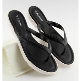 Negro Chanclas para mujer negro CK41P Black