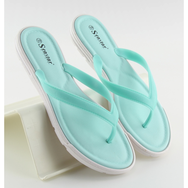 Chanclas azules para mujer CK41P LT.BLUE