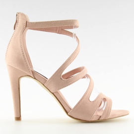 Sandalias rosa tacón 118-15 rosa rosado