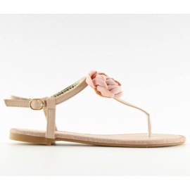 Sandalias chanclas con rosa T314P Rosa rosado