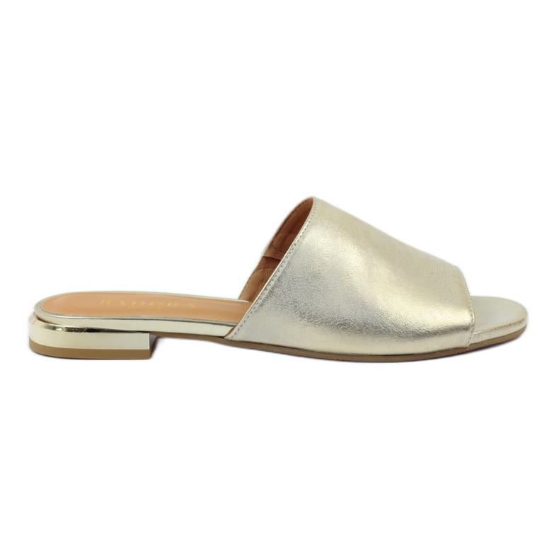 Babuchas elegantes Badura 5155 oro dorado Babuchas elegantes Badura 5155 oro dorado