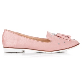 Sergio Todzi Señores de ante con flecos rosa