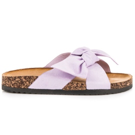 Bello Star Zapatillas ante violeta púrpura