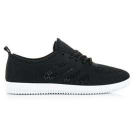 Zapatillas deportivas de tejido vaporoso negro Zapatillas deportivas de tejido vaporoso negro