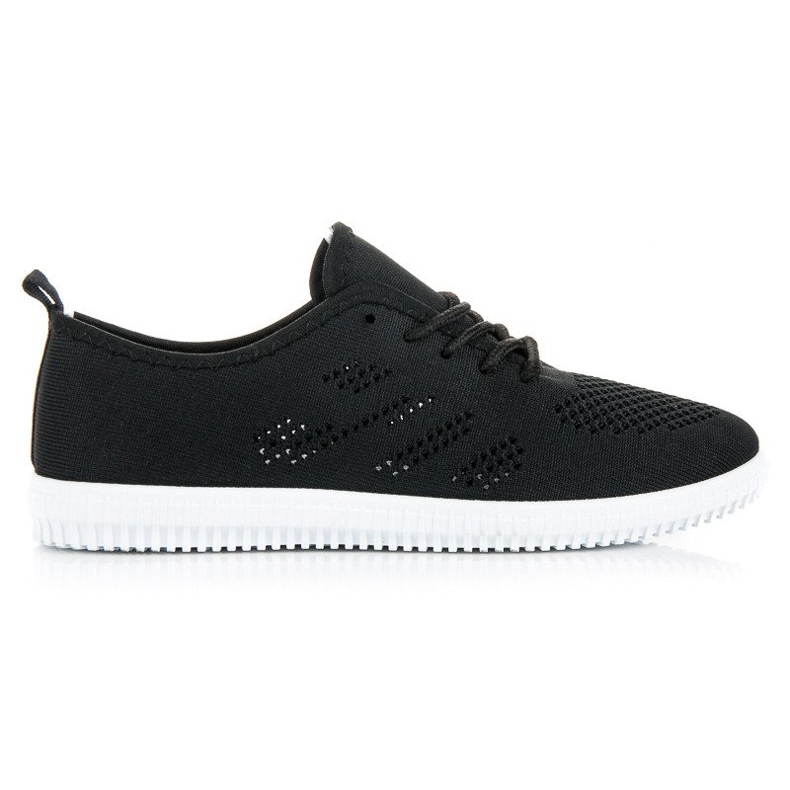 Zapatillas deportivas de tejido vaporoso negro Zapatillas deportivas de tejido vaporoso negro