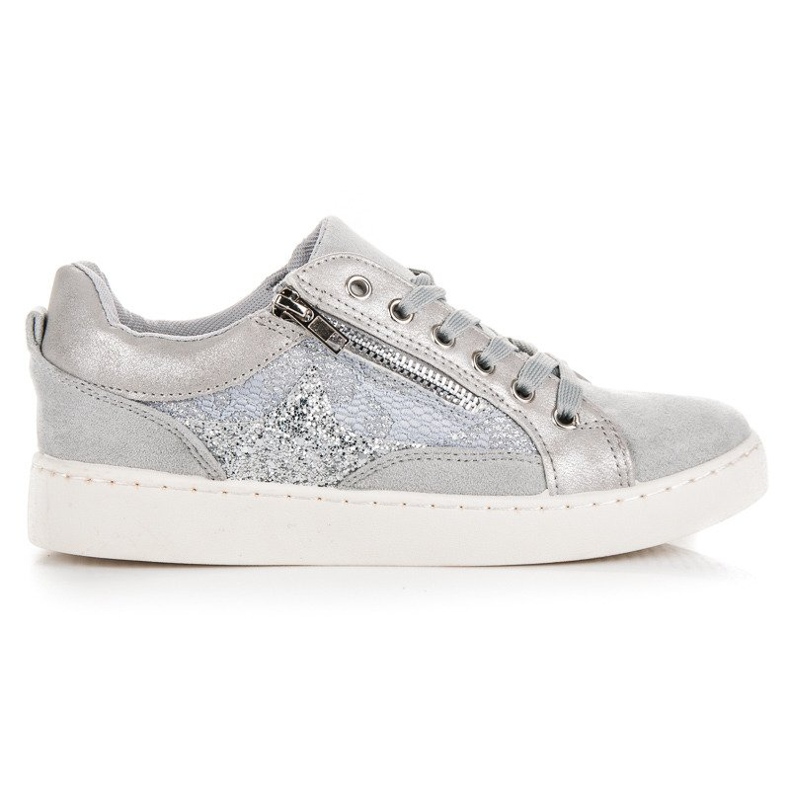 Erynn Zapatillas de deporte atadas de moda gris