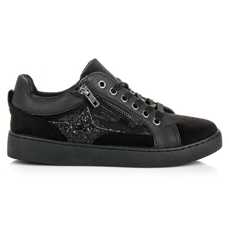 Erynn Zapatillas de deporte atadas de moda negro Erynn Zapatillas de deporte atadas de moda negro
