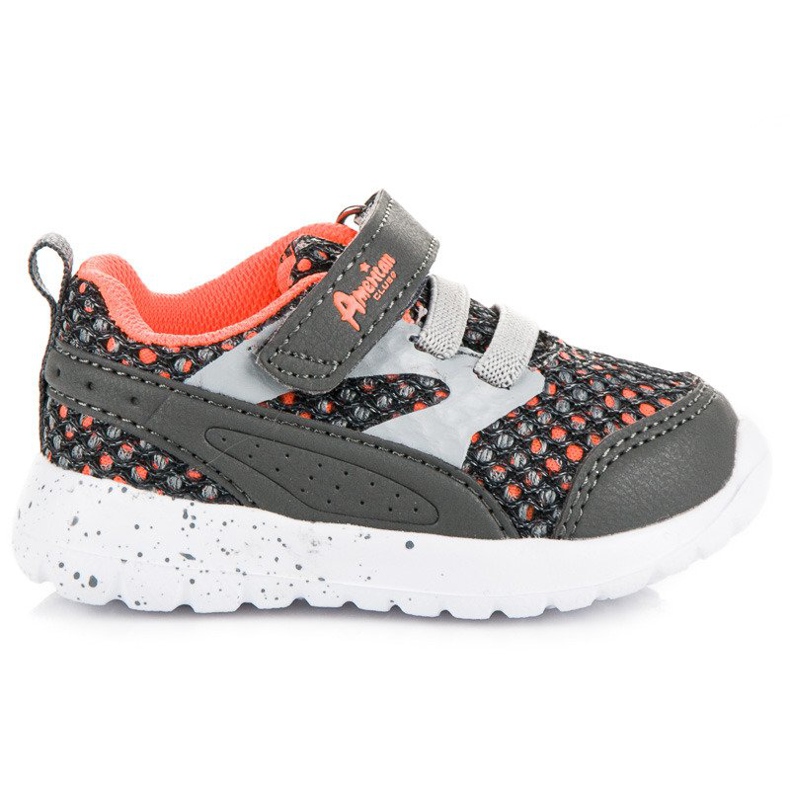 American Club Zapatos elásticos y americanos con velcro. gris