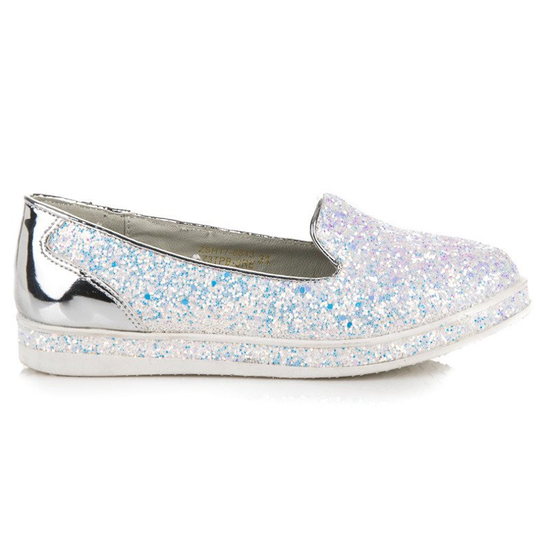 Bailarinas vinceza purpurina multicolor gris azul