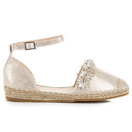 Anesia Paris Alpargatas doradas dorado