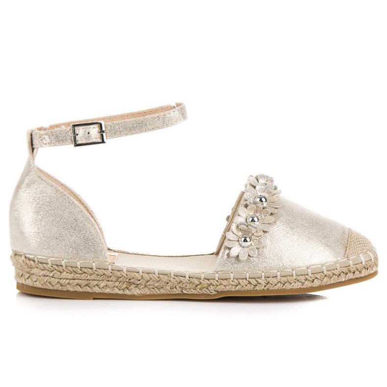 Anesia Paris Alpargatas doradas dorado