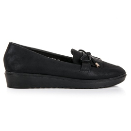 Queen Vivi Mocasines de moda para la primavera. negro