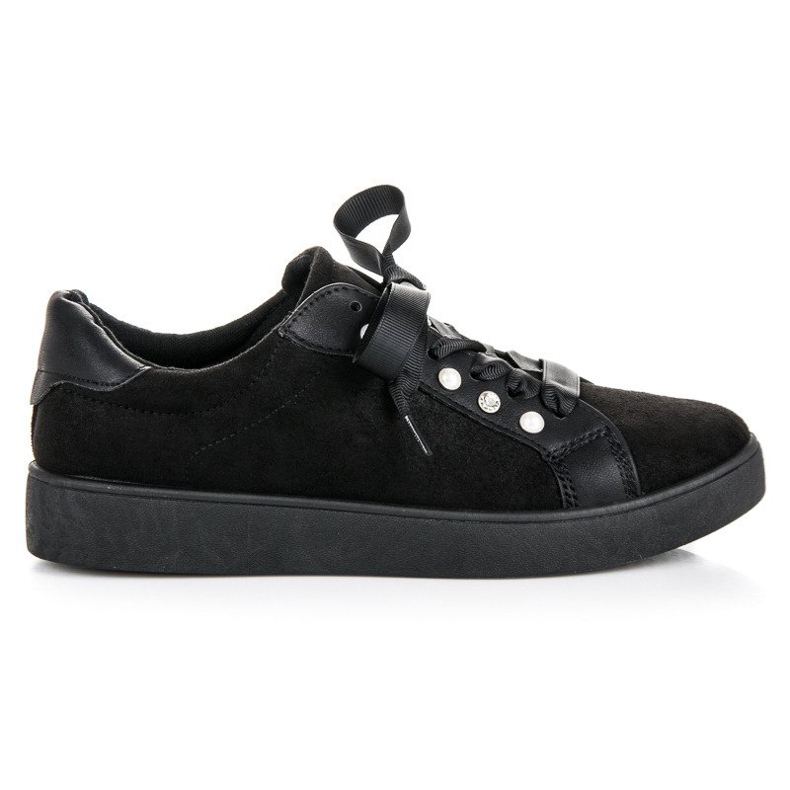 Erynn Deportivas de ante con cordones negro Erynn Deportivas de ante con cordones negro