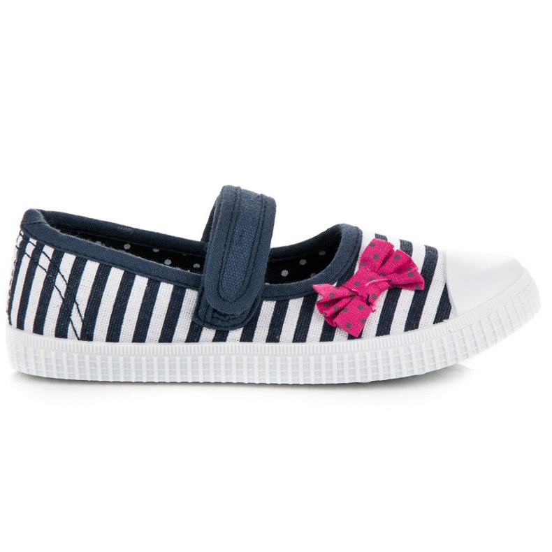 Zapatillas con velcro Mckeylor blanco azul marino