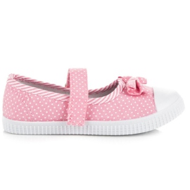 Zapatillas con velcro Mckeylor blanco rosa