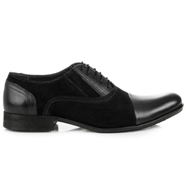 Wolski Zapatos oxfords de cuero negro