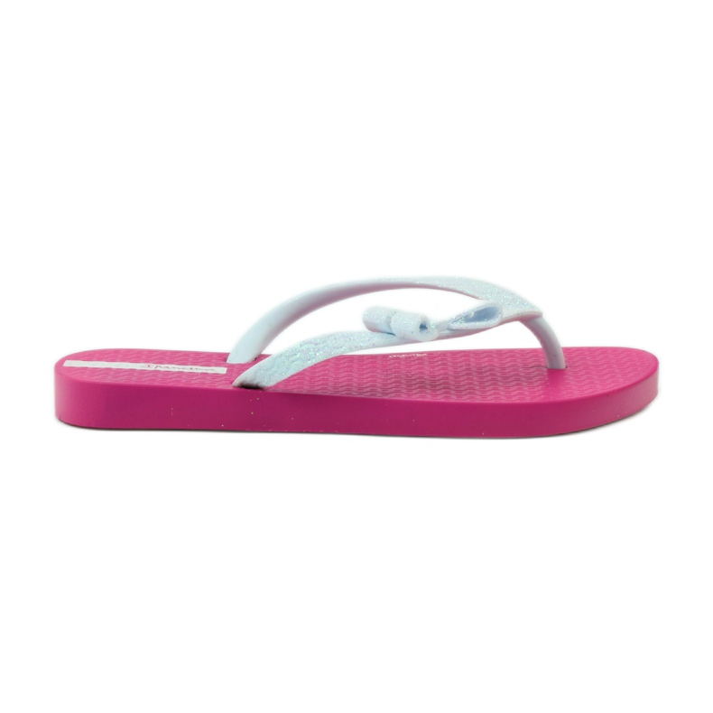 Chanclas de purpurina con lazo de Ipanema rosado gris