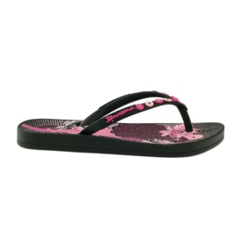 Chanclas Ipanema 82387 flores negro rosa