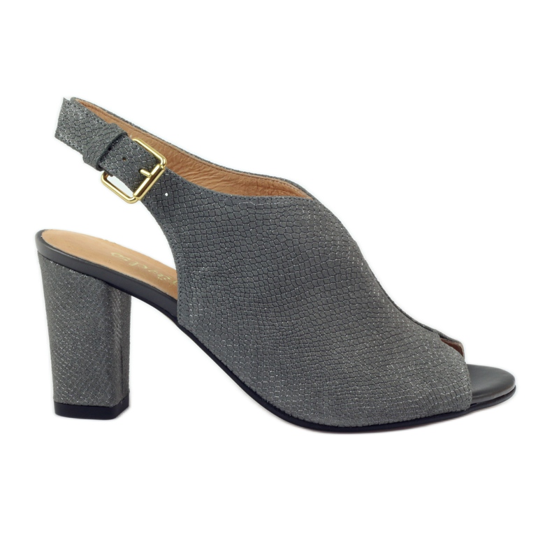 Espinto Sandalias de cuero para mujeres 248 Cobra gris Espinto Sandalias de cuero para mujeres 248 Cobra gris