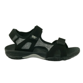 Sandalias velcro EVA claro DK fondo negro gris Sandalias velcro EVA claro DK fondo negro gris
