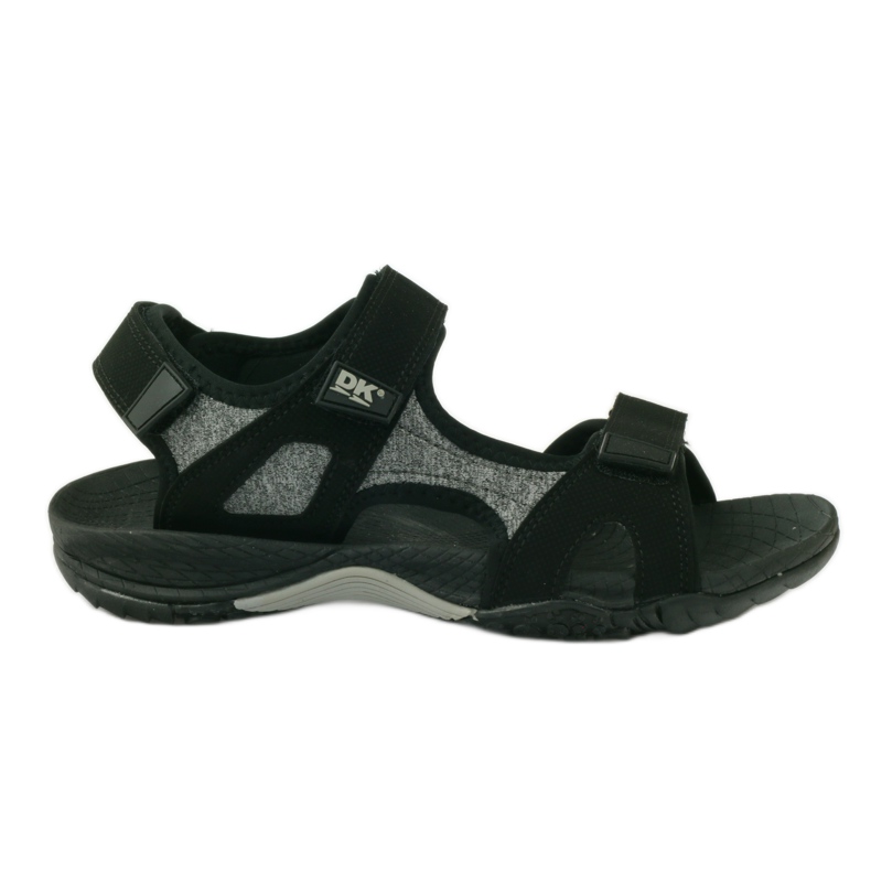 Sandalias velcro EVA claro DK fondo negro gris Sandalias velcro EVA claro DK fondo negro gris