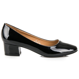 Lovery Salones de charol con tacones bajos negro Lovery Salones de charol con tacones bajos negro