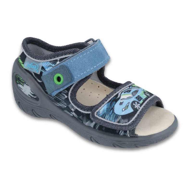 Zapatos befado niño pu 433P028 gris azul