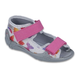 Zapatos befado niño 242P075 rosa gris